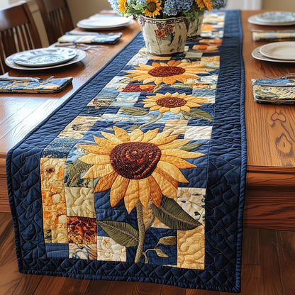 Rustic Sunflower Charm Quilted Table Runner GFTOTP4509