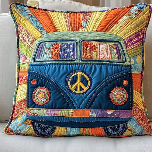 Peace Sign Quilted Pillow Case GFTOTP4581