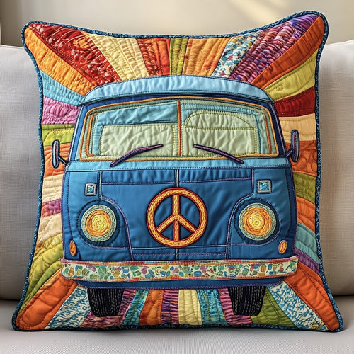 Peace Sign Quilted Pillow Case GFTOTP4582