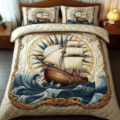 Ocean Explorer 3-Piece Quilted Bedding Set GFTOTP4715
