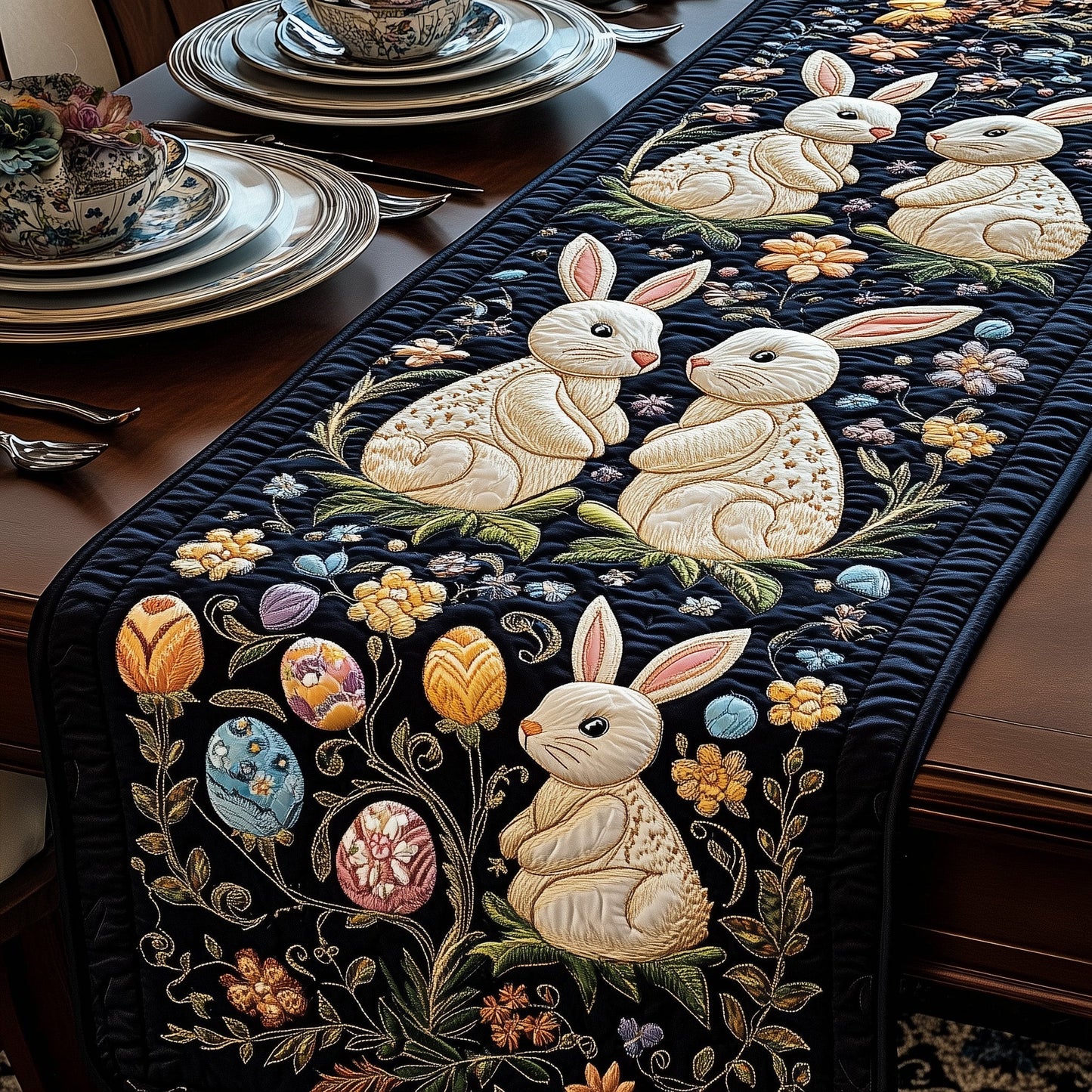 Easter Bunny Quilted Table Runner GFTOTP4812