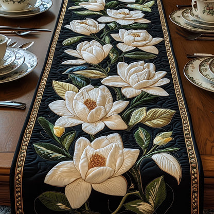Elegant Magnolia Quilted Table Runner GFTOTP4837