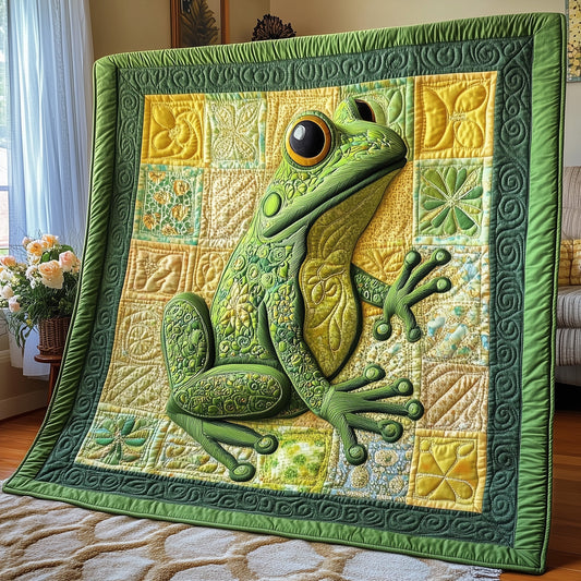 Frog Haven Quilted Blanket GFTOTP4973