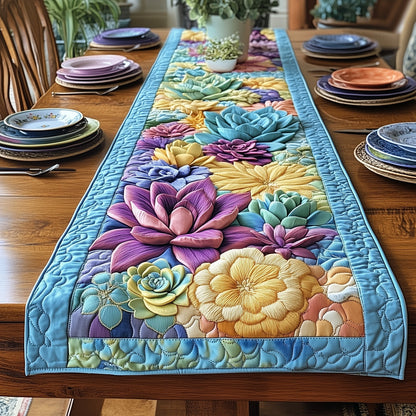 Succulent Garden Quilted Table Runner GFTOTP5083