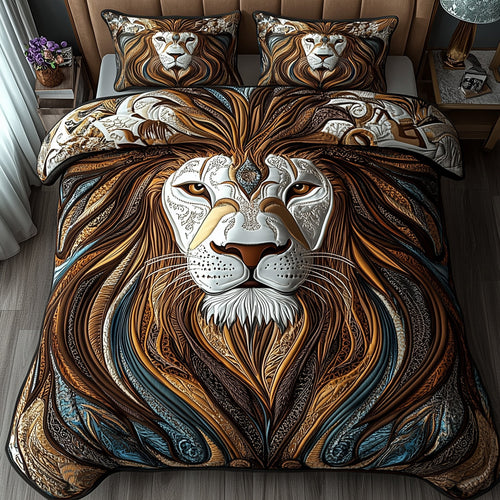 Wild Majesty 3-Piece Quilted Bedding Set GFTOTP5161