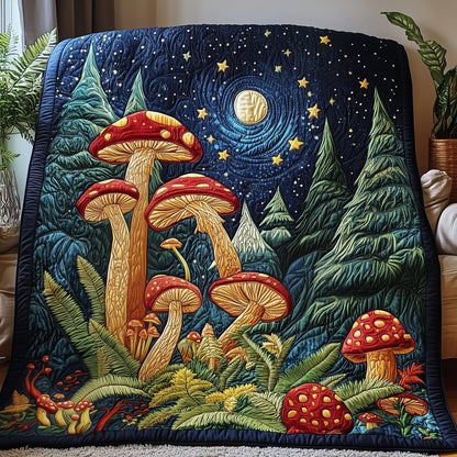 Enchanted Mushroom Quilted Blanket GFTOTP5175