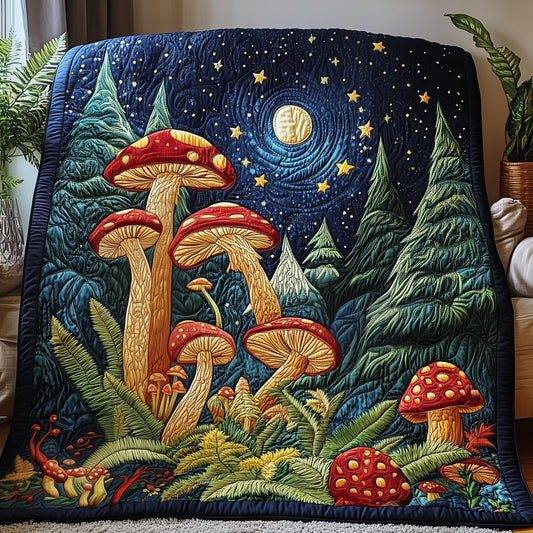 Enchanted Mushroom Quilted Blanket GFTOTP5175