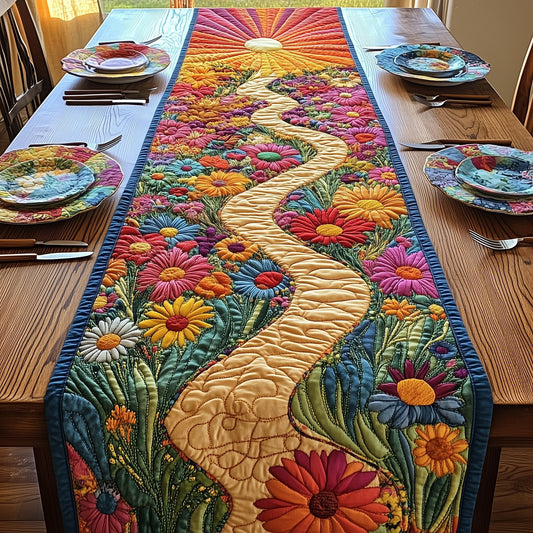Sunshine Petal Path Quilted Table Runner GFTOTP5295