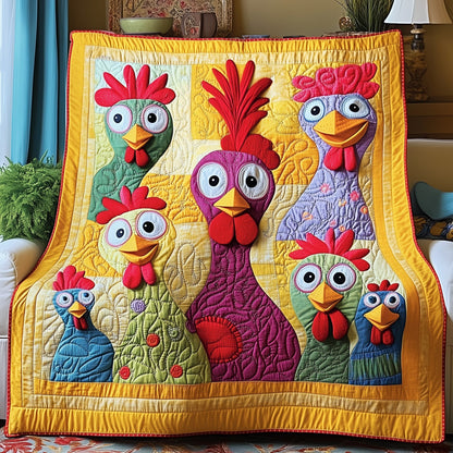 Funky Chicken Quilted Blanket GFTOTP5350