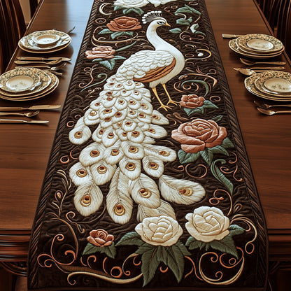 Enchanted Peacock Quilted Table Runner GFTOTP5700