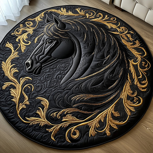 Majestic Mane Quilted Round Mat GFTOTP5741