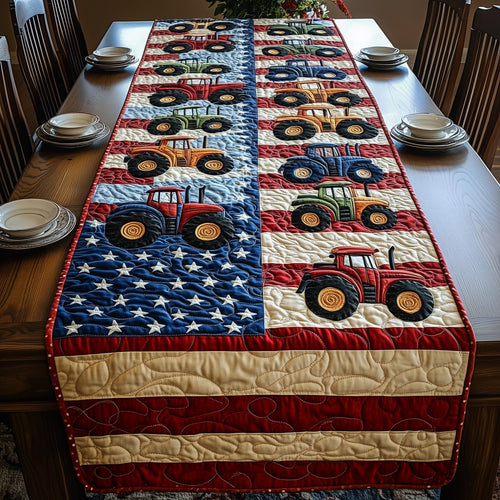 Rustic Farm Tractor Quilted Table Runner GFTOTP6066