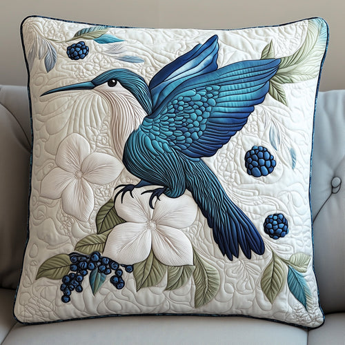 Winter Hummingbird Quilted Pillow Case GFTOTP6110