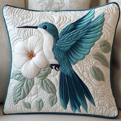 Winter Hummingbird Quilted Pillow Case GFTOTP6112