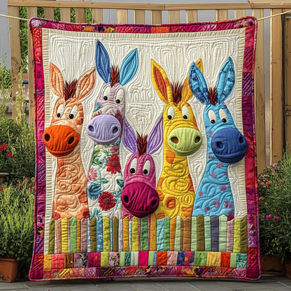 Whimsical Donkey Quilted Blanket GFTOTP6158