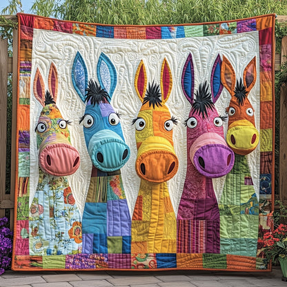 Whimsical Donkey Quilted Blanket GFTOTP6159