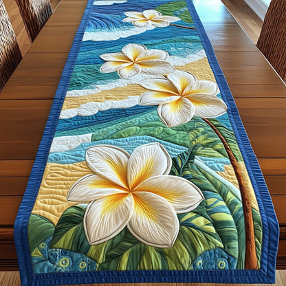 Plumeria Island Quilted Table Runner GFTOTP6187