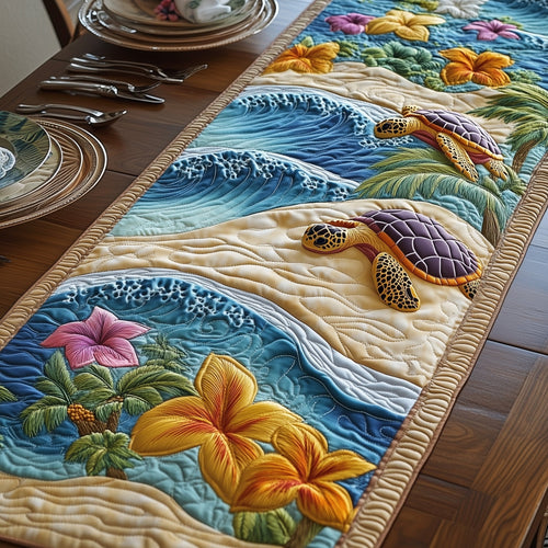 Tropical Turtle Quilted Table Runner GFTOTP6229