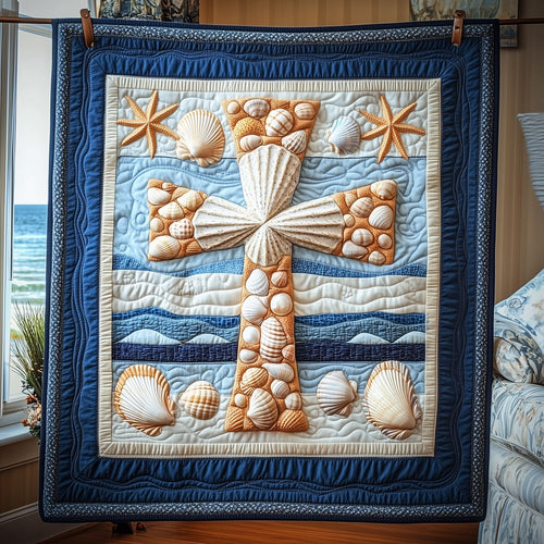 Crossing the Sea of Grace Quilted Blanket GFTOTP6332