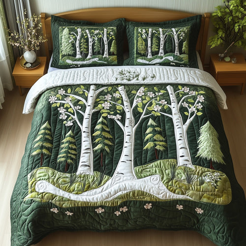 Birch Forest 3-Piece Quilted Bedding Set GFTOTP6439