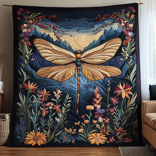 Dragonfly Haven Quilted Blanket GFTOTP6624