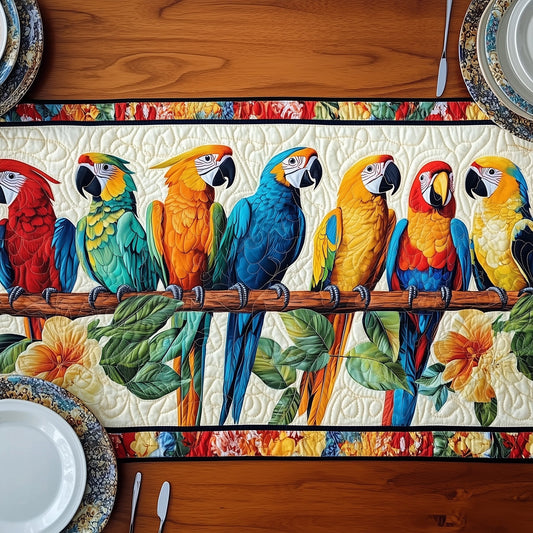 Tropical Parrot Quilted Table Runner GFTOTP6679