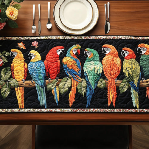 Tropical Parrot Quilted Table Runner GFTOTP6682