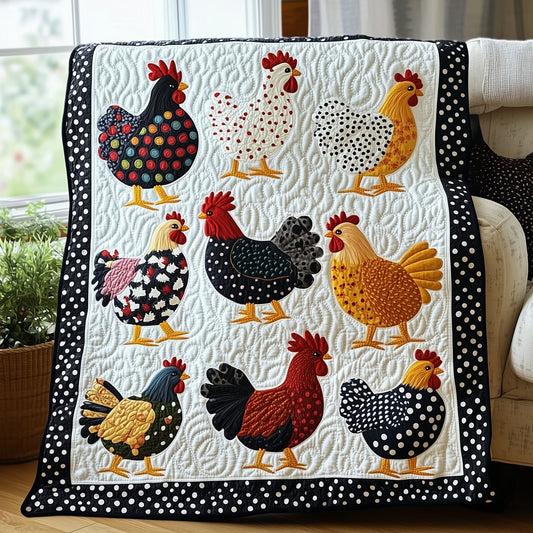 Whimsy Chicken Quilted Blanket GFTOTP6718
