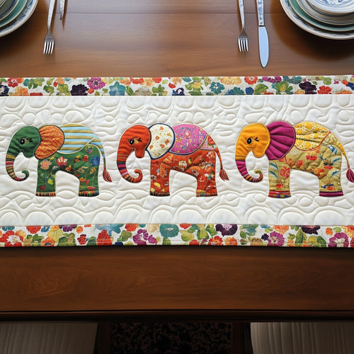 Floral Trunk Parade Quilted Table Runner GFTOTP6838