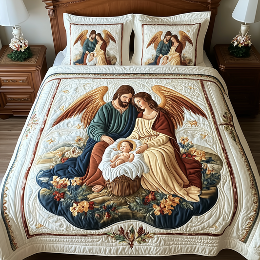 Nativity 3-Piece Quilted Bedding Set GFTOTP715
