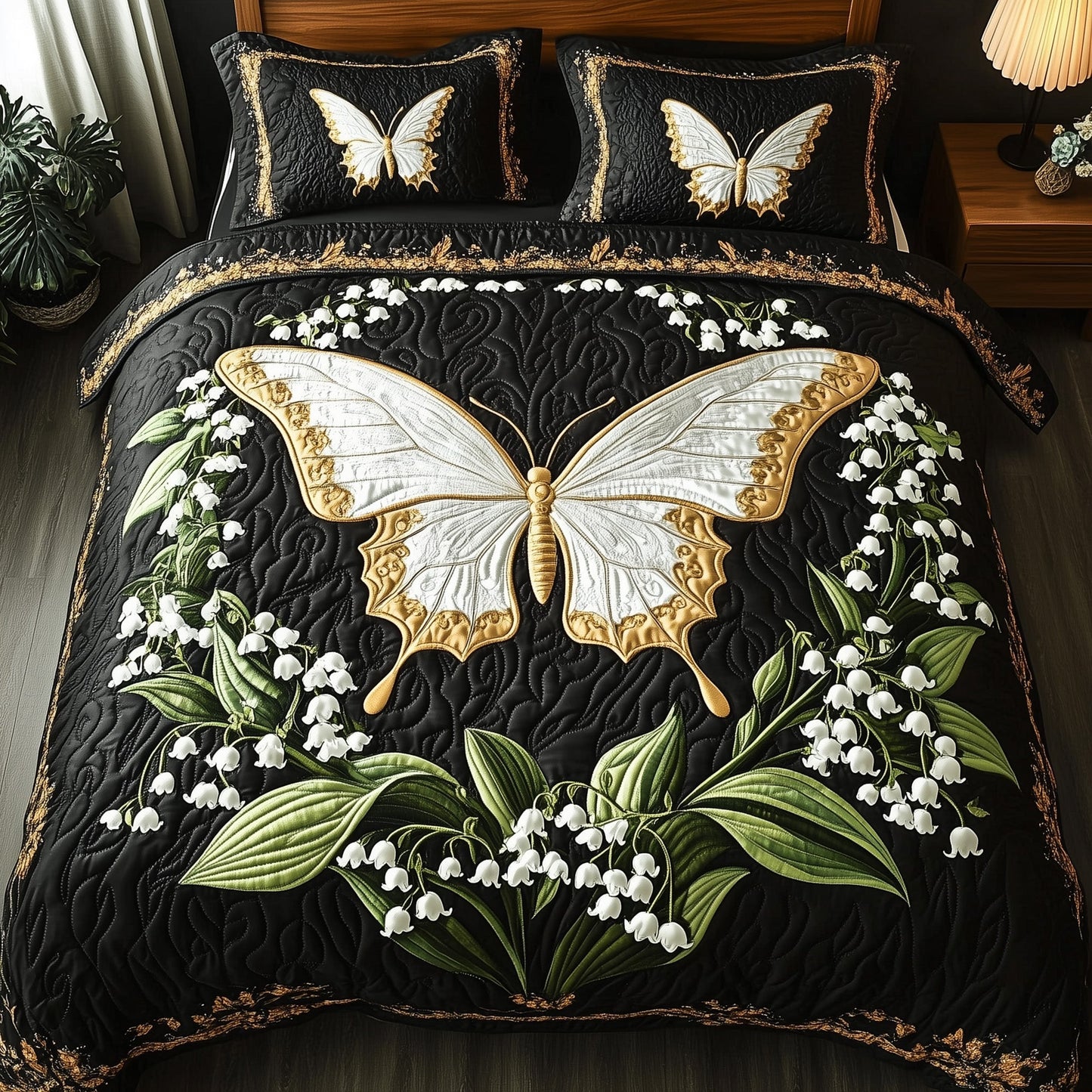 Whispers of the Valley 3-Piece Quilted Bedding Set GFTOTP7628