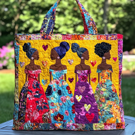 Juneteenth Quilted Tote Bag GFTOTP7916