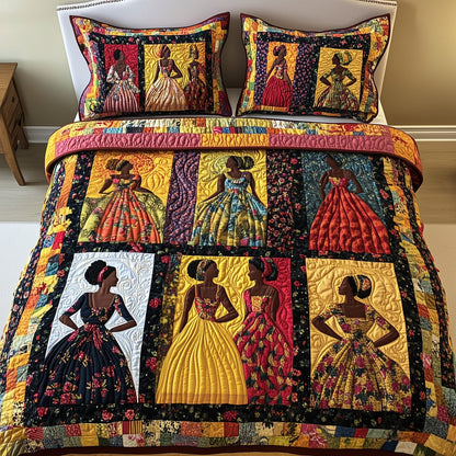 Juneteenth 3-Piece Quilted Bedding Set GFTOTP7943