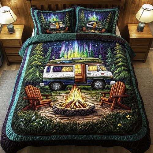 Midnight Camping 3-Piece Quilted Bedding Set GFTOTP7962