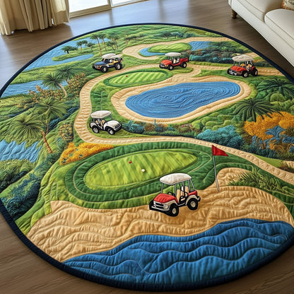 Golf Course Quilted Round Mat GFTOTP8165