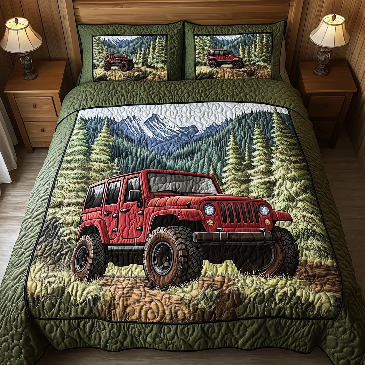 OffRoad Legends 3-Piece Quilted Bedding Set GFTOTP8270