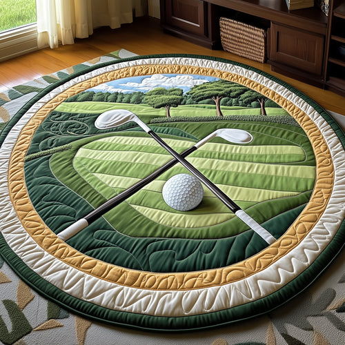 Greenside Glow Quilted Round Mat GFTOTP8319