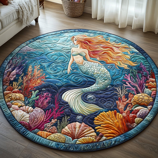 Enchanted Mermaid Quilted Round Mat GFTOTP8477