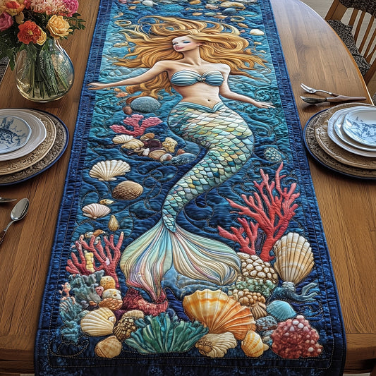 Enchanted Mermaid Quilted Table Runner GFTOTP8497