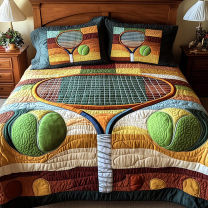 Tennis Time 3-Piece Quilted Bedding Set GFTOTP8531