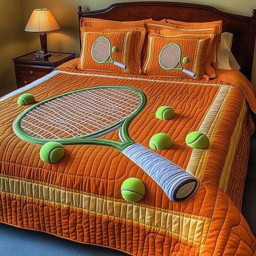 Tennis Time 3-Piece Quilted Bedding Set GFTOTP8602
