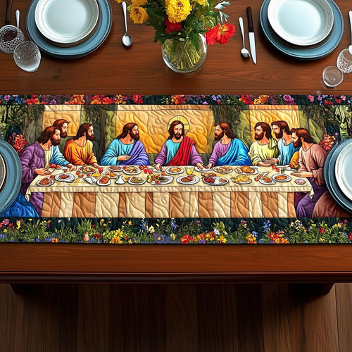 Sacred Supper Quilted Table Runner GFTOTP8605
