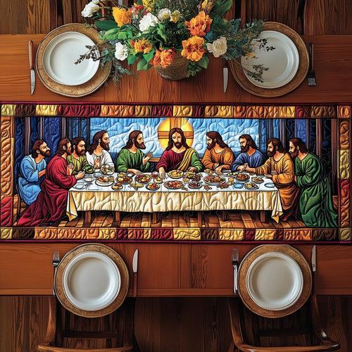 Sacred Supper Quilted Table Runner GFTOTP8606