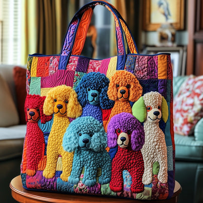 Poodle Quilted Tote Bag GFTOTP8784