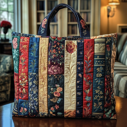 Bookish Quilted Tote Bag GFTOTP8841