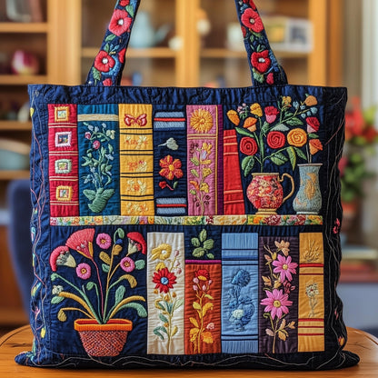 Bookish Quilted Tote Bag GFTOTP8844
