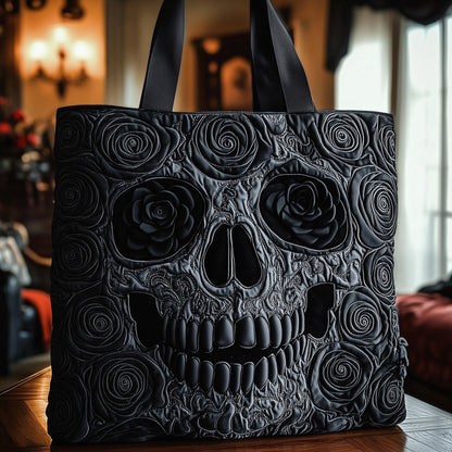 Skulls in Bloom Quilted Tote Bag GFTOTP8859