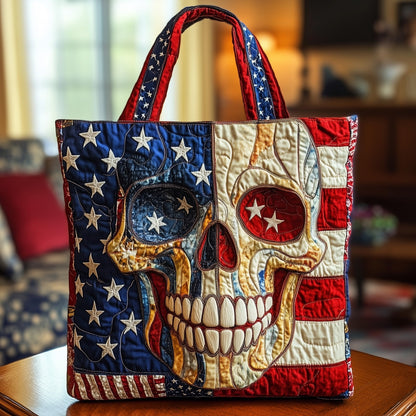 Liberty Skull Quilted Tote Bag GFTOTP8865