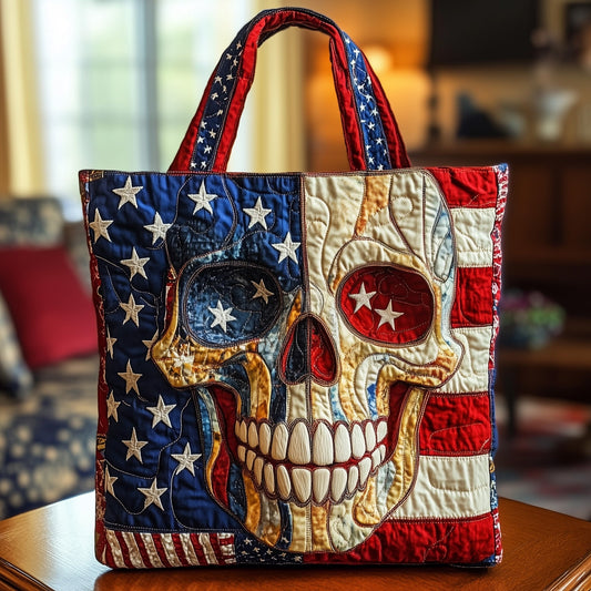 Liberty Skull Quilted Tote Bag GFTOTP8865