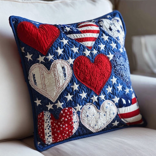 Heart of Freedom Quilted Pillow Case GFTOTP9054
